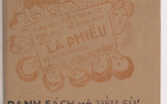 Giới thiệu tư liệu: Tổng tuyển cử ngày 6-1-1946: Danh sách và tiểu sử các vị ứng cử tại Hà Nội